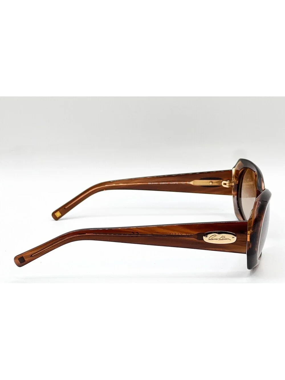 Anne Klein Ak 3162 285/74 Brown Striped Authentic Sunglasses 58-16-135